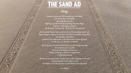 THE SAND AD