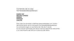 HOMBRES DE OLÉ BAJO EL BRAZO